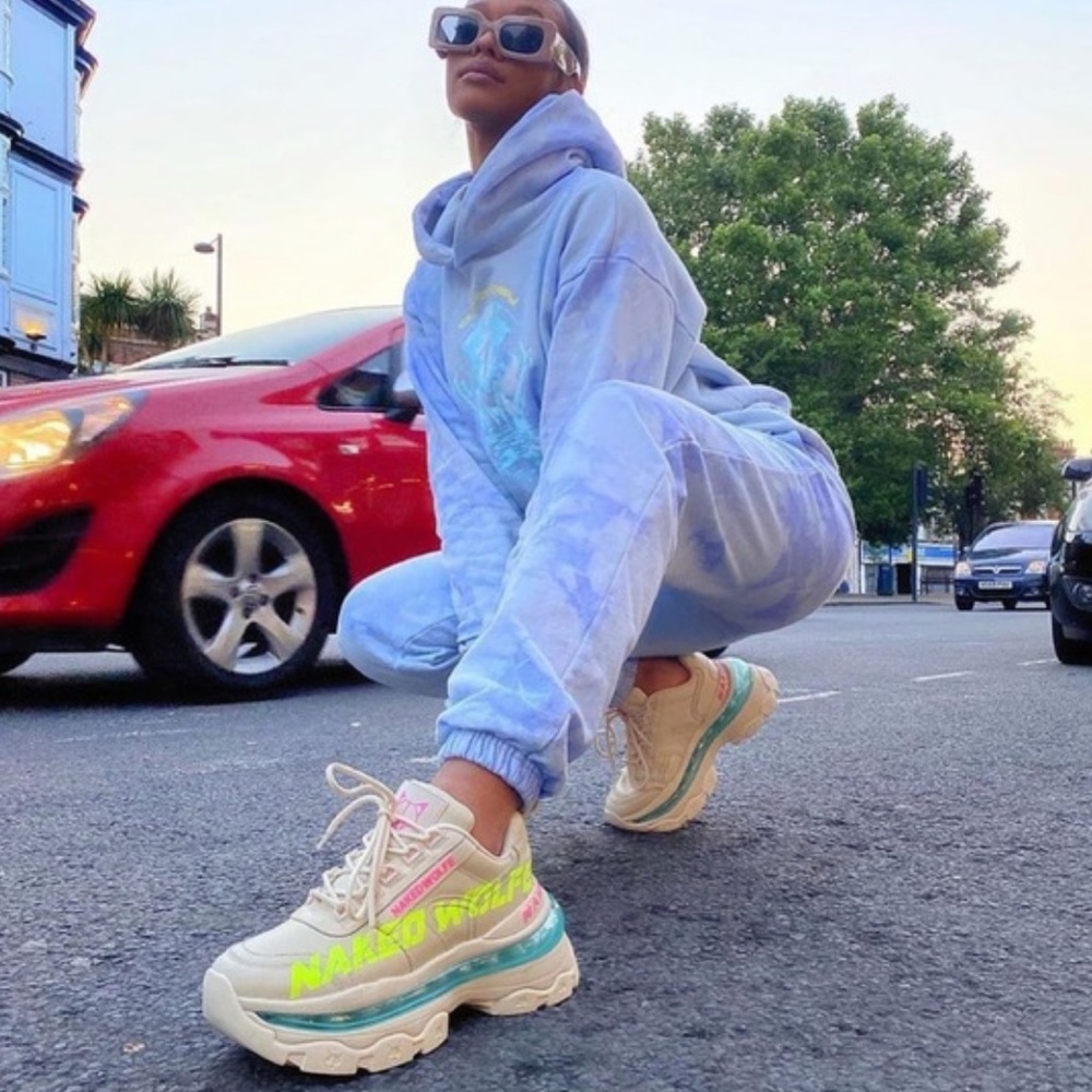 NAKED WOLFE DEAD STOCK* HOTTEST INFLUENCER SNEAKERS EVA! SZ 9 (Fits 8-9.) *Read*